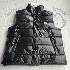 Moncler Shiny Black Down Vest